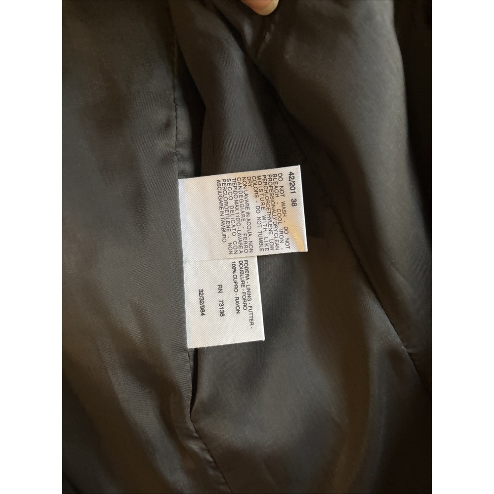 Max Mara Gray Wool Angora 2 Button Blazer Jacket Womens Size 4 Made in Italy - Picture 6 of 9
